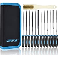 Libraton Tools Juego de limas de Aguja Juego de limas de diamante (tamaño: 150 mm de Longitud)- Set de 12 Piezas para…